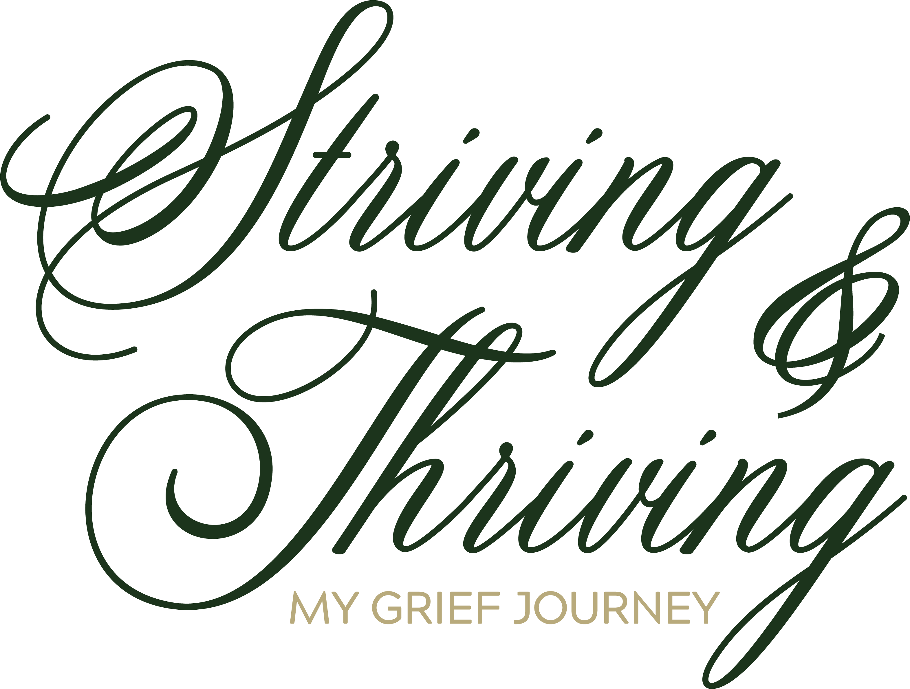 Striving & Thriving My Grief Journey